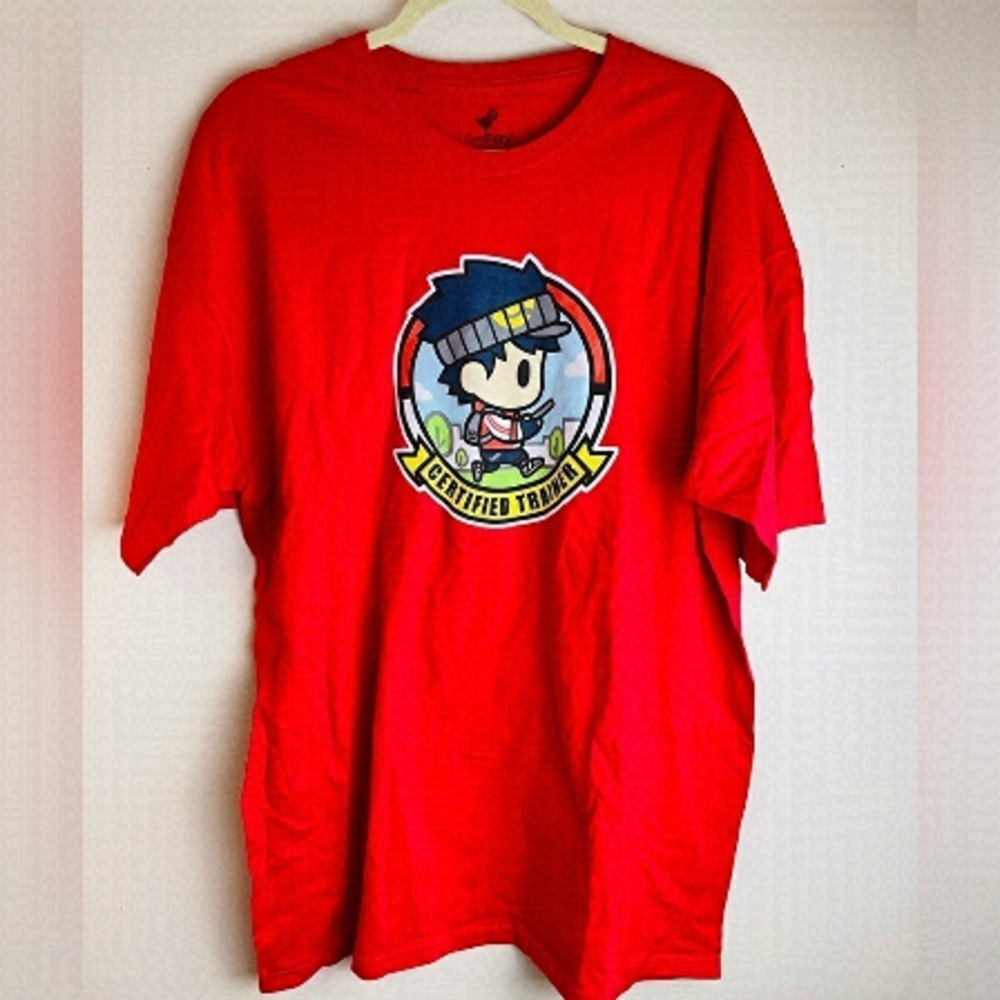 $40 for 3!! Red Pokémon trainer tshirt
